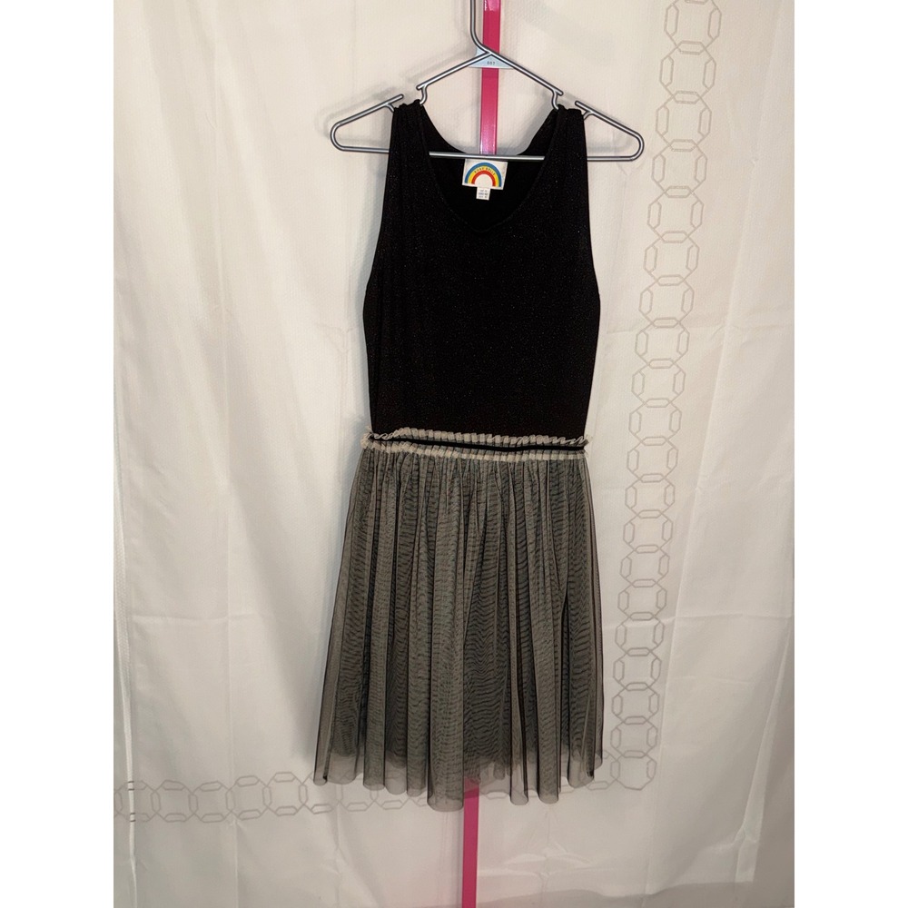 Ruby Belle Black‎ Sparkle Knit Tulle Dress Women's Size 8